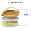 2 Pack Dry Body Brush with Soft and Stiff Bristles, Suitable for All Kinds of Skin